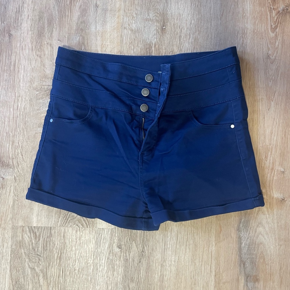 Women's Navy Blue Shorts